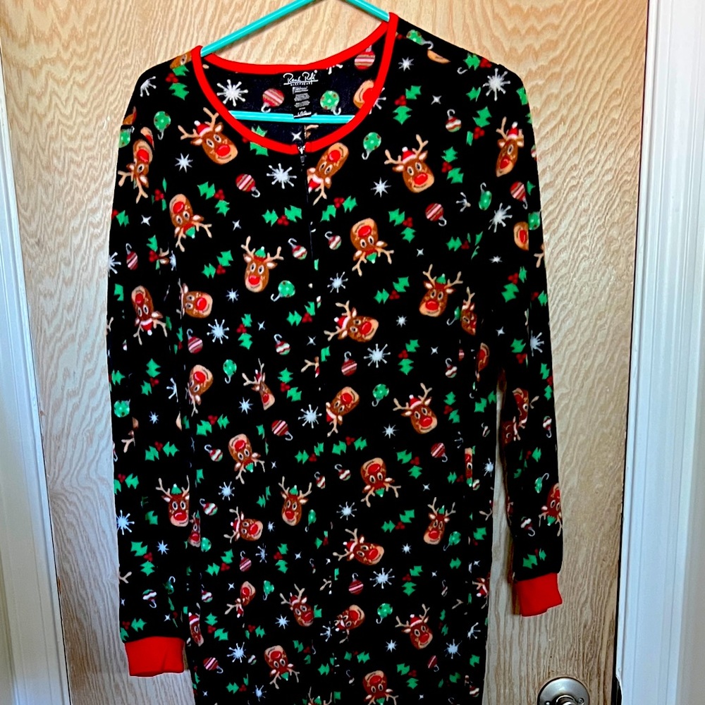 Christmas footed Flannel Pajamas